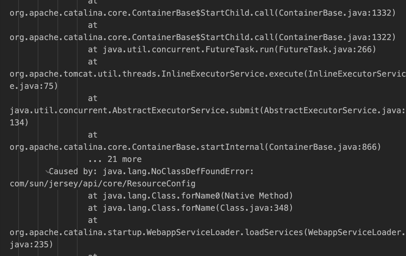 hadoop-clinet resourceConfig error log